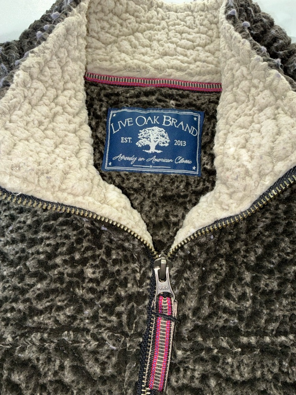 Live Oak Half-Zip Sherpa Pullover Shirt Size XL - Picture 2 of 10